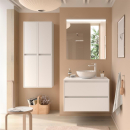 Badezimmermöbel BALTIC 1000 2 Schubladen WHITE SATIN...