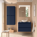 Badezimmermöbel BALTIC 1000 2 Schubladen BLUE SATIN...