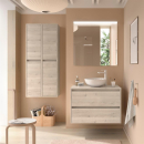 Badezimmermöbel BALTIC 1000 2 Schubladen NATURAL +...