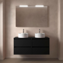 Badezimmermöbel BALTIC 1200 4 Schubladen BLACK SATIN...