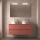 Badezimmermöbel BALTIC 1200 4 Schubladen RED SATIN + Waschtisch-Platte