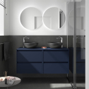 Badezimmermöbel BALTIC 1400 4 Schubladen BLUE SATIN...