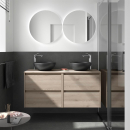 Badezimmermöbel BALTIC 1400 4 Schubladen NATURAL +...