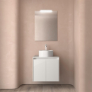 Badezimmermöbel BALTIC 600 2 Türen WHITE GLOSS...