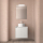 Badezimmermöbel BALTIC 600 2 Türen WHITE GLOSS + Waschtisch-Platte