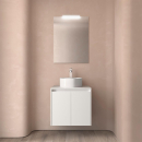 Badezimmermöbel BALTIC 700 2 Türen WHITE SATIN...