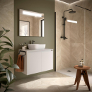 Badezimmermöbel BALTIC 800 2 Türen WHITE SATIN...