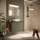 Badezimmermöbel BALTIC 800 2 Türen GREEN SATIN + Waschtisch-Platte