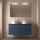 Badezimmermöbel BALTIC 1200 4 Türen BLUE SATIN + Waschtisch-Platte