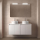 Badezimmermöbel BALTIC 1400 4 Türen WHITE GLOSS + Waschtisch-Platte