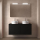 Badezimmermöbel BALTIC 1400 4 Türen BLACK SATIN + Waschtisch-Platte