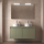 Badezimmermöbel BALTIC 1400 4 Türen GREEN SATIN + Waschtisch-Platte