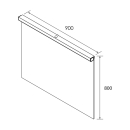 Set OPTIMUS 900 Spiegel und LED-Leuchte IP44...