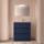 Badezimmermöbel BALTIC 800 3 Schubladen BLUE SATIN + Waschtisch