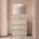 Badezimmermöbel BALTIC 800 3 Schubladen NATURAL +...