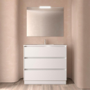 Badezimmermöbel BALTIC 1000 3 Schubladen WHITE SATIN...