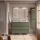 Badezimmermöbel BALTIC 1200 3 Schubladen GREEN SATIN + Waschtisch