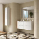 Badezimmermöbel VIMA 1200 WHITE SATIN + Waschtisch +...