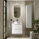 Badezimmermöbel VIMA 600 WHITE SATIN +...