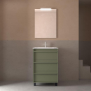 Badezimmermöbel ATTILA 600 3 Schubladen GREEN SATIN...