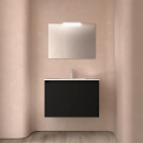 Badezimmermöbel BALTIC 800 2 Türen BLACK SATIN...
