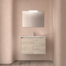 Badezimmermöbel BALTIC 800 2 Türen NATURAL +...