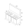 Badezimmermöbel BALTIC 1400 4 Türen WHITE GLOSS + Waschtisch + Spiegel