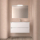 Badezimmermöbel BALTIC 1000 2 Schubladen WHITE GLOSS + Waschtisch + Spiegel