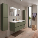 Badezimmermöbel BALTIC 1400 4 Schubladen GREEN SATIN...