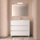 Badezimmermöbel BALTIC 1000 3 Schubladen WHITE SATIN...