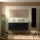 Badezimmermöbel BALTIC 1400 2 Türen und 2 Schubladen BLACK SATIN + Waschtisch