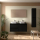 Badezimmermöbel BALTIC 1400 2 Türen und 2 Schubladen BLACK SATIN + Waschtisch-Platte