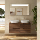 Badezimmermöbel VIMA 1200 NUSSBAUM MAYA +...