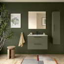 Badezimmermöbel SILANE 800 2 Schubladen GREEN SATIN...