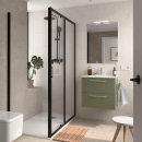 Badezimmermöbel SILANE 600 2 Schubladen GREEN SATIN...
