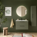 Badezimmermöbel SILANE 800 2 Schubladen GREEN SATIN...