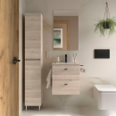 Badmeubel INARA 500, compacte diepte, 2 lades NATURAL +...