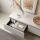 Set DOMUS 1000 Schrankelement wandhängend 1 Schublade und Waschtischplatte WHITE SATIN