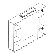 Spiegelschrank LOIRA 800 2 Türen
