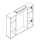 Spiegelschrank LOIRA 800 2 Türen