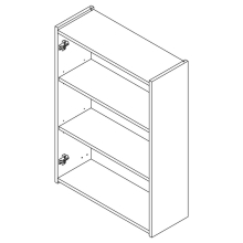 Schrankmodul INFINITY 2 Türen EICHE AFRIKA 600 x 840 mm