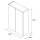 Schrankmodul INFINITY 2 Türen WHITE GLOSS 600 x 840 mm