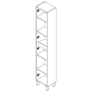 Hochschrank 2 Türen INFINITY WHITE GLOSS 300 x 1810...