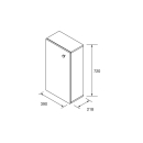 Schrankmodul MARVILLE 1 Tür WHITE GLOSS 390 x 720 x...