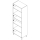 Hochschrank INFINITY 4 Türen NATURAL 600 x 1810 x 370 mm
