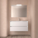 Badezimmermöbel BALTIC 1000 2 Schubladen WHITE SATIN...