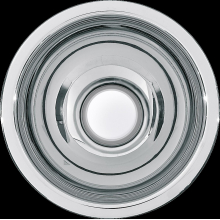 KWC Rundbecken, RONDO, Edelstahl, 233x107 mm, ohne Überlauf, Seidenmatt