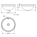 KWC Rundbecken, RONDO, Edelstahl, 295x119 mm,...