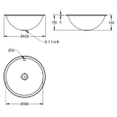 KWC Rundbecken, RONDO, Edelstahl, 426x160 mm,...