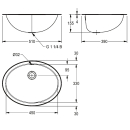 KWC Ovalbecken, RONDO, Edelstahl, 512x159x392 mm,...